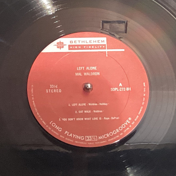 Left Alone - Plays Moods Of Billie Holiday