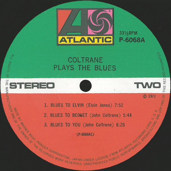 Coltrane Plays The Blues