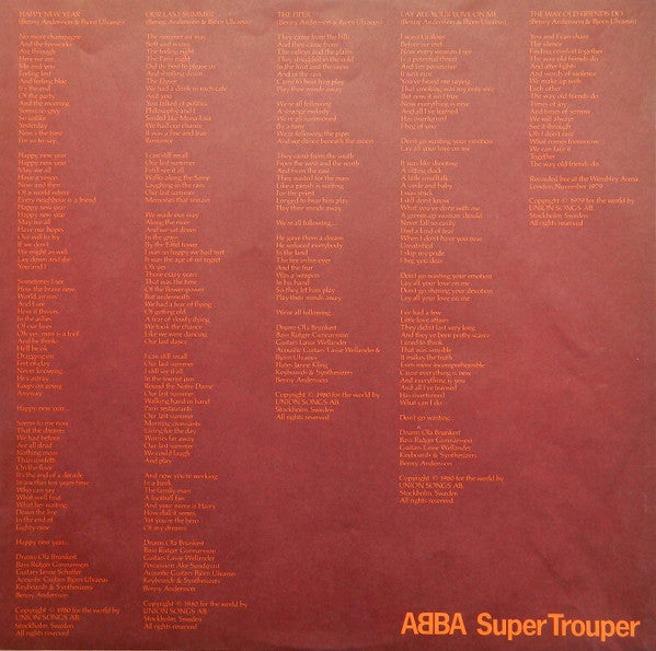 Super Trouper = スーパー・トゥルーパー