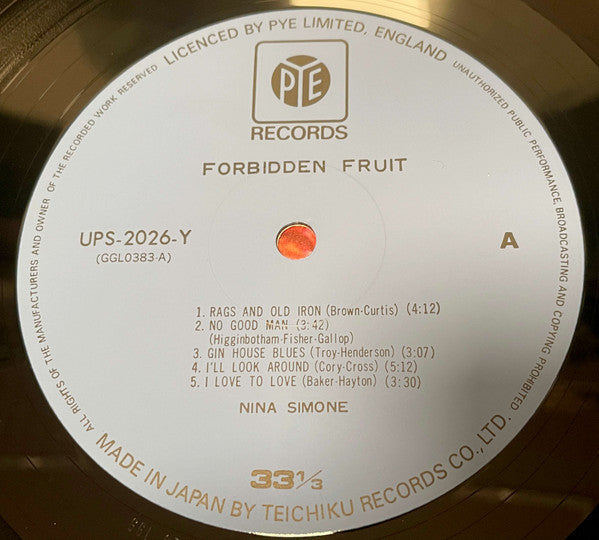 Forbidden Fruit - Nina Simone Collections Vol. 1