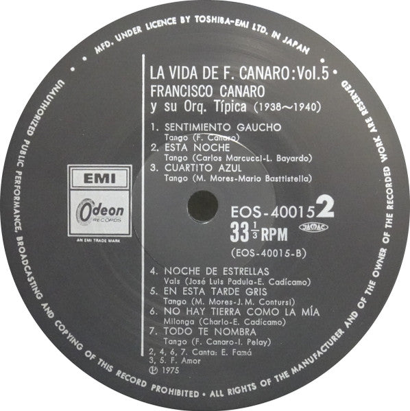 La Vida De F. Canaro Vol. 5 - 1938 -1940