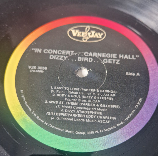 Dizzy Bird Getz:  In Concert..... Carnegie Hall