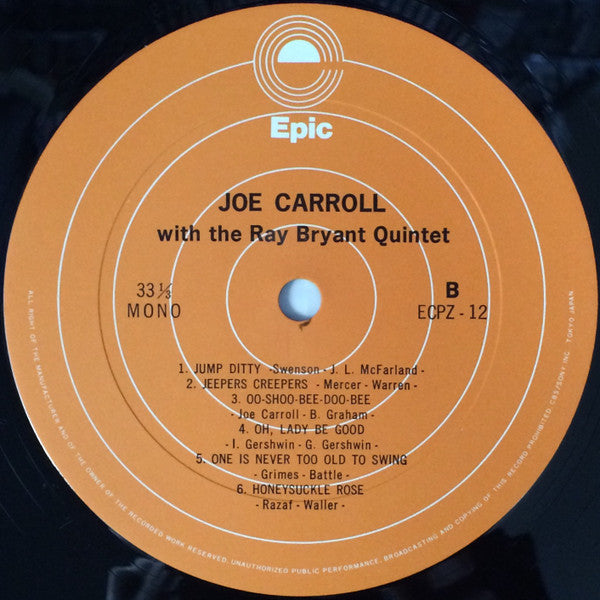Joe Carroll With The Ray Bryant Quintet